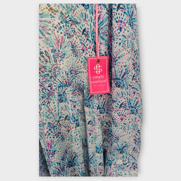 New With Tags Simply Southern Collection Confetti Shirt Dress Shear Size Small - Picture 7 of 7